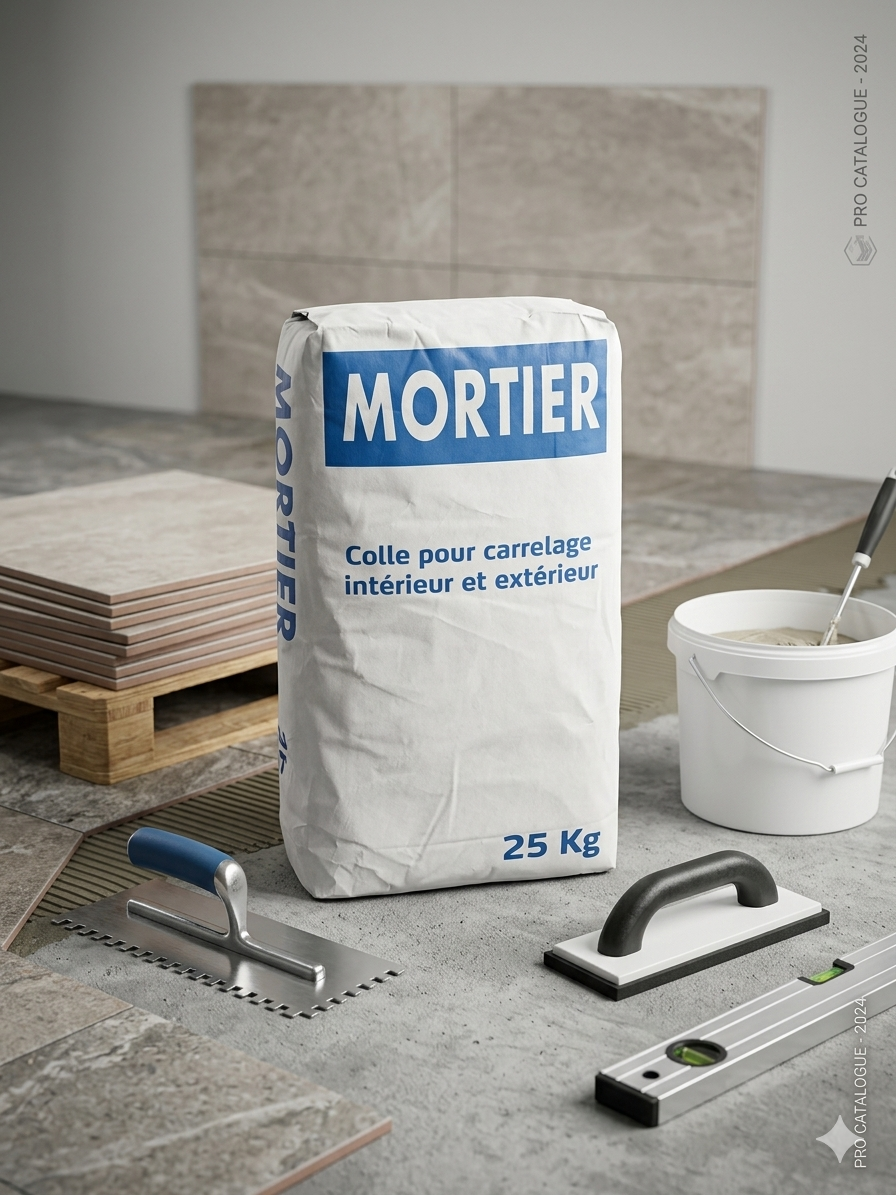 Mortier colle pour carrelage interieur et exterieur